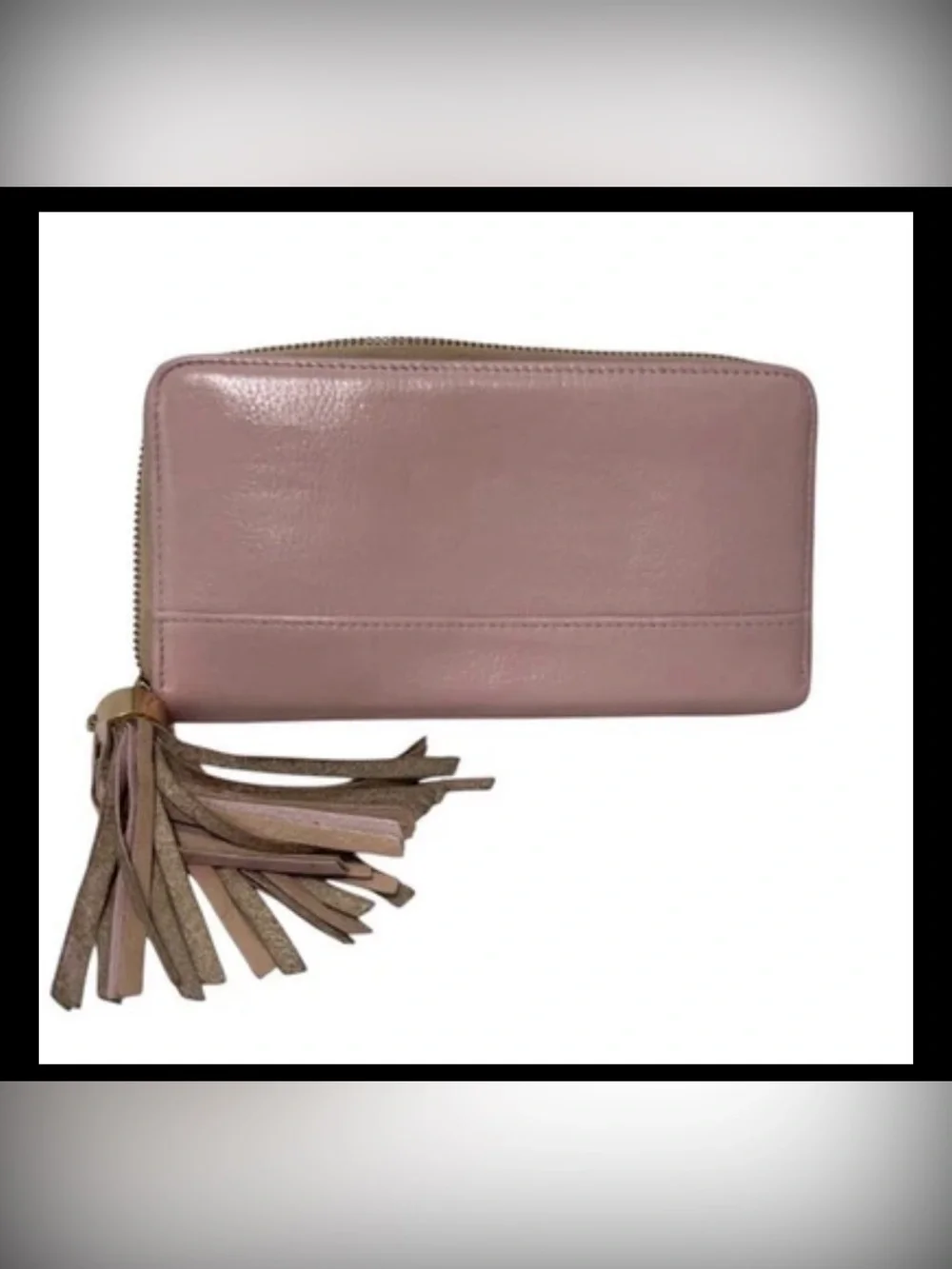 LOW START 🩷 See by Chloe Large Zippy Tassel Wallet Repainted PINK & BEIGE